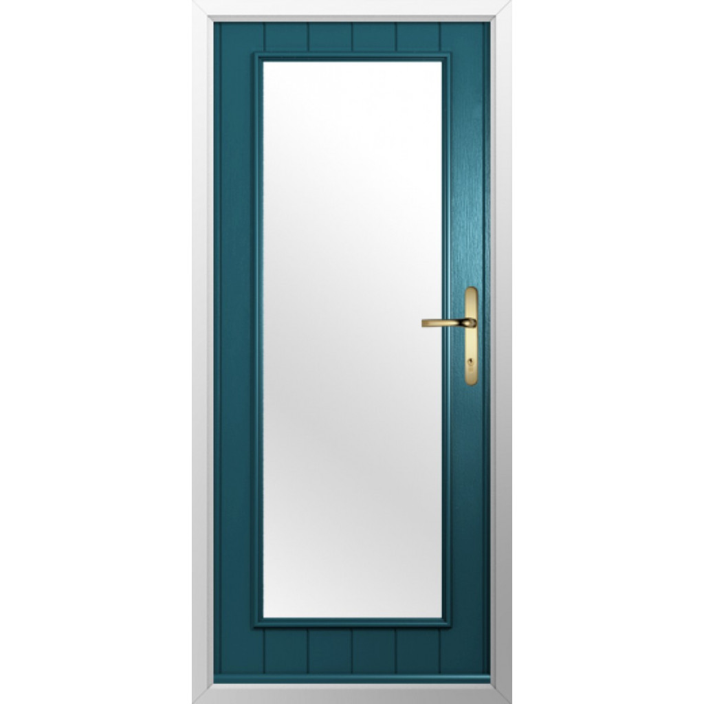 Solidor Biella Composite Contemporary Door In Peacock Blue Image