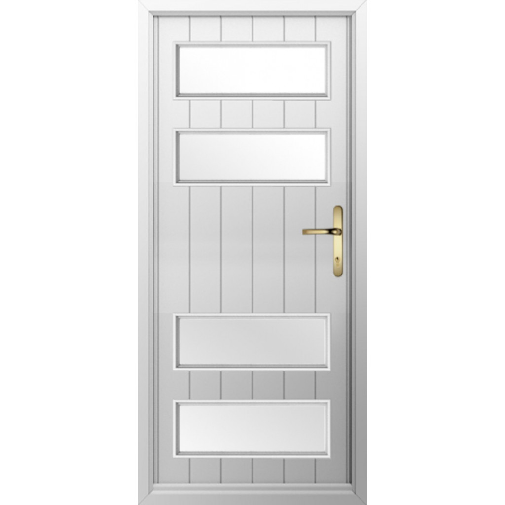 Solidor Sorrento Composite Contemporary Door In White Image