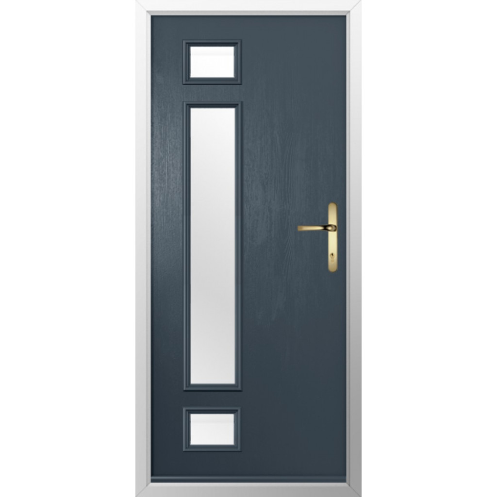 Solidor Rimini Composite Contemporary Door In Anthracite Grey Image
