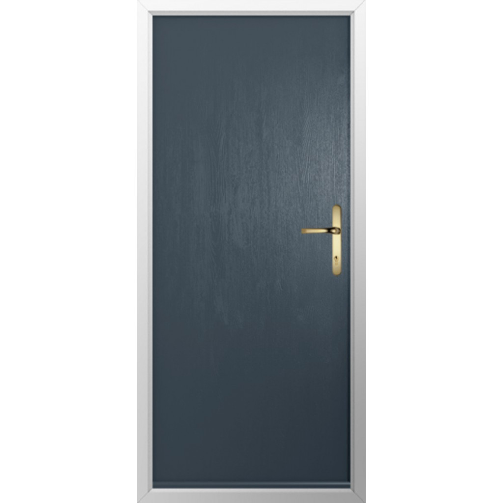 Solidor Verona Solid Composite Contemporary Door In Anthracite Grey Image