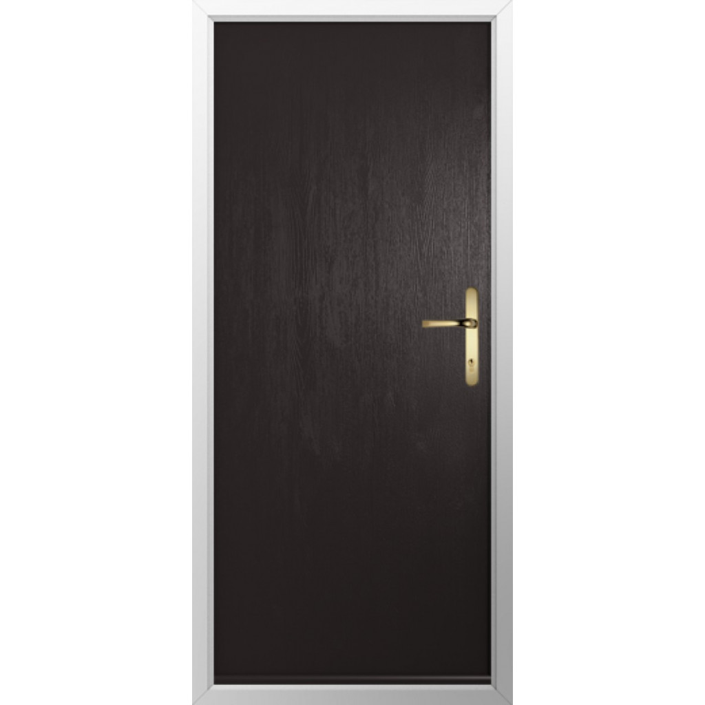 Solidor Verona Solid Composite Contemporary Door In Schwarz Braun Image