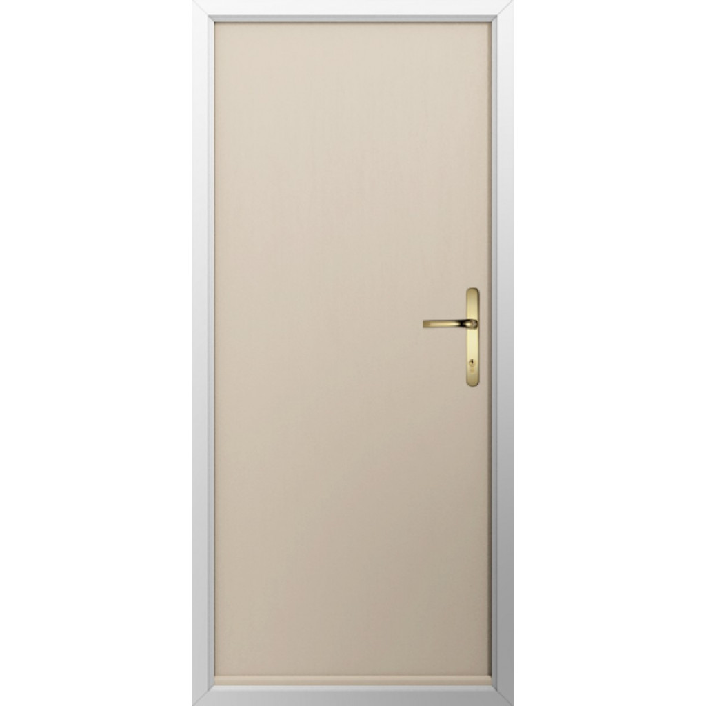 Solidor Verona Solid Composite Contemporary Door In Cream Image