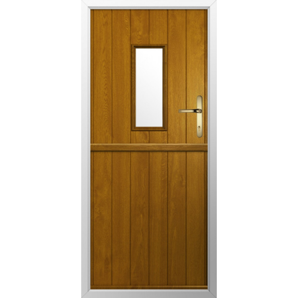 Solidor Flint 2 Composite Stable Door In Oak Image