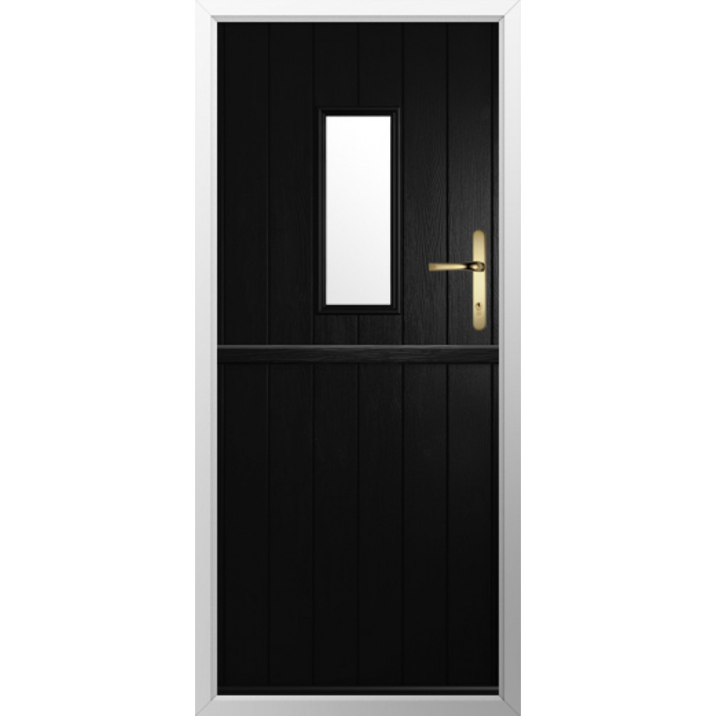 Solidor Flint 2 Composite Stable Door In Black Image