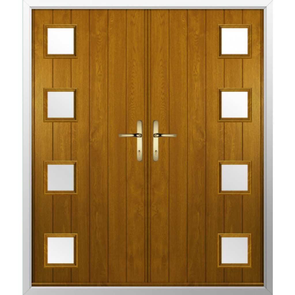 Solidor Milano Composite French Door In Oak Image