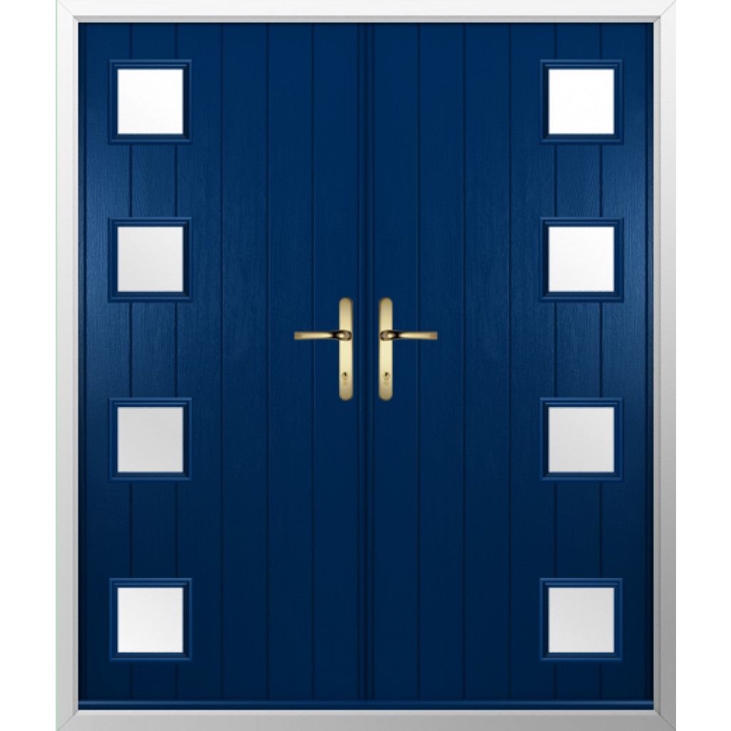Solidor Milano Composite French Door In Blue Image
