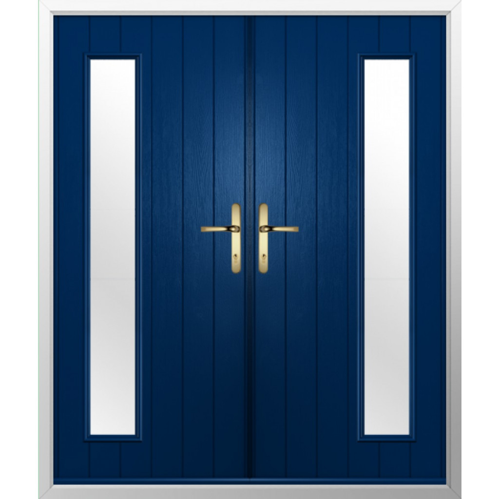 Solidor Brescia Composite French Door In Blue Image