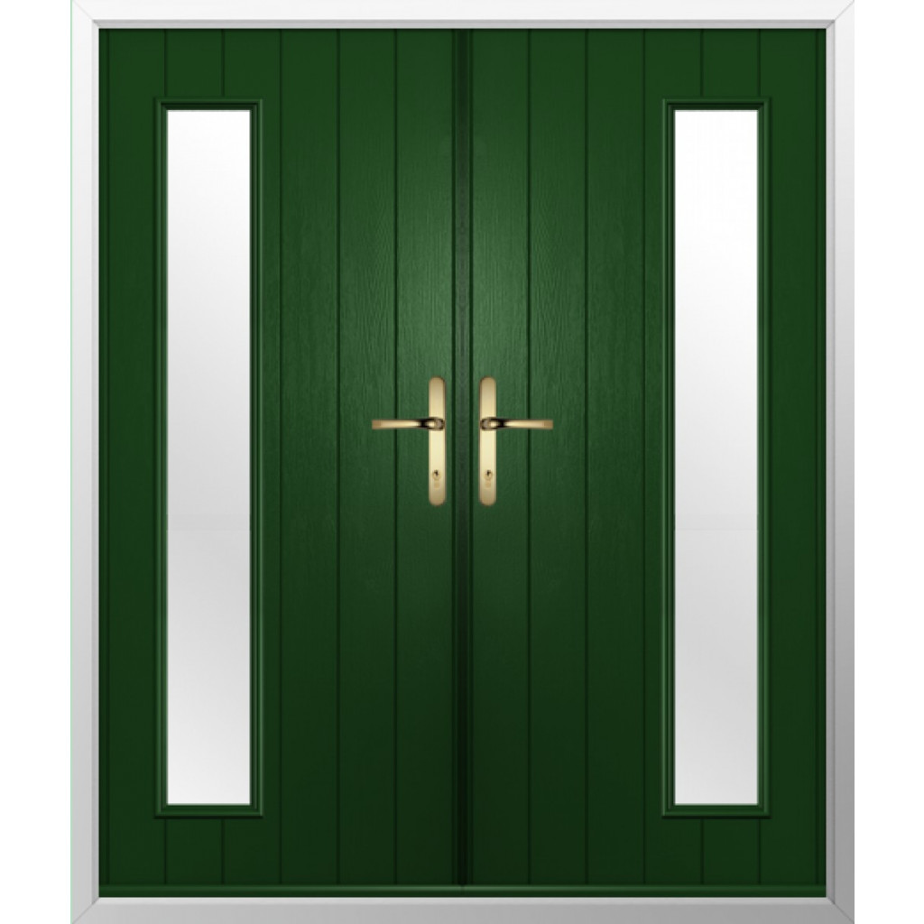 Solidor Brescia Composite French Door In Green Image