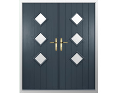 Solidor Flint 3 Composite French Door