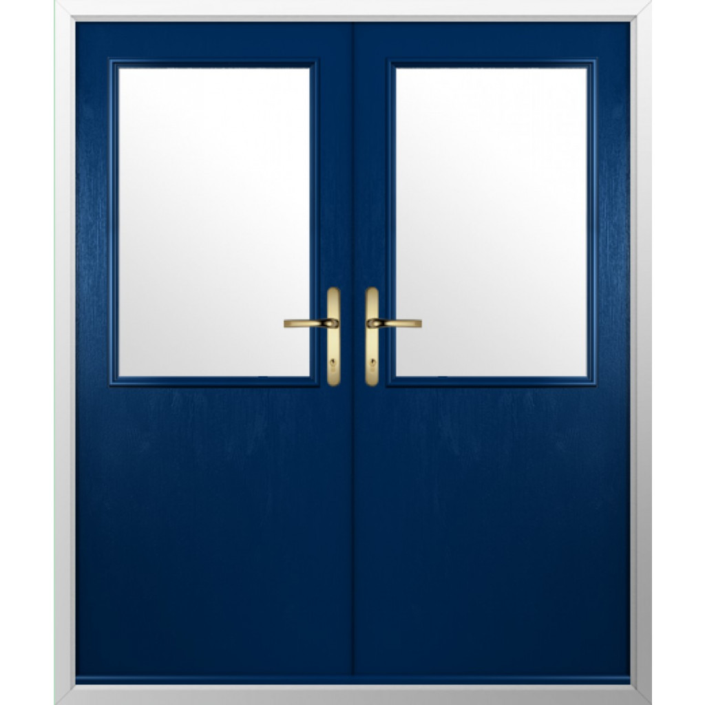Solidor Flint Beeston Composite French Door In Blue Image