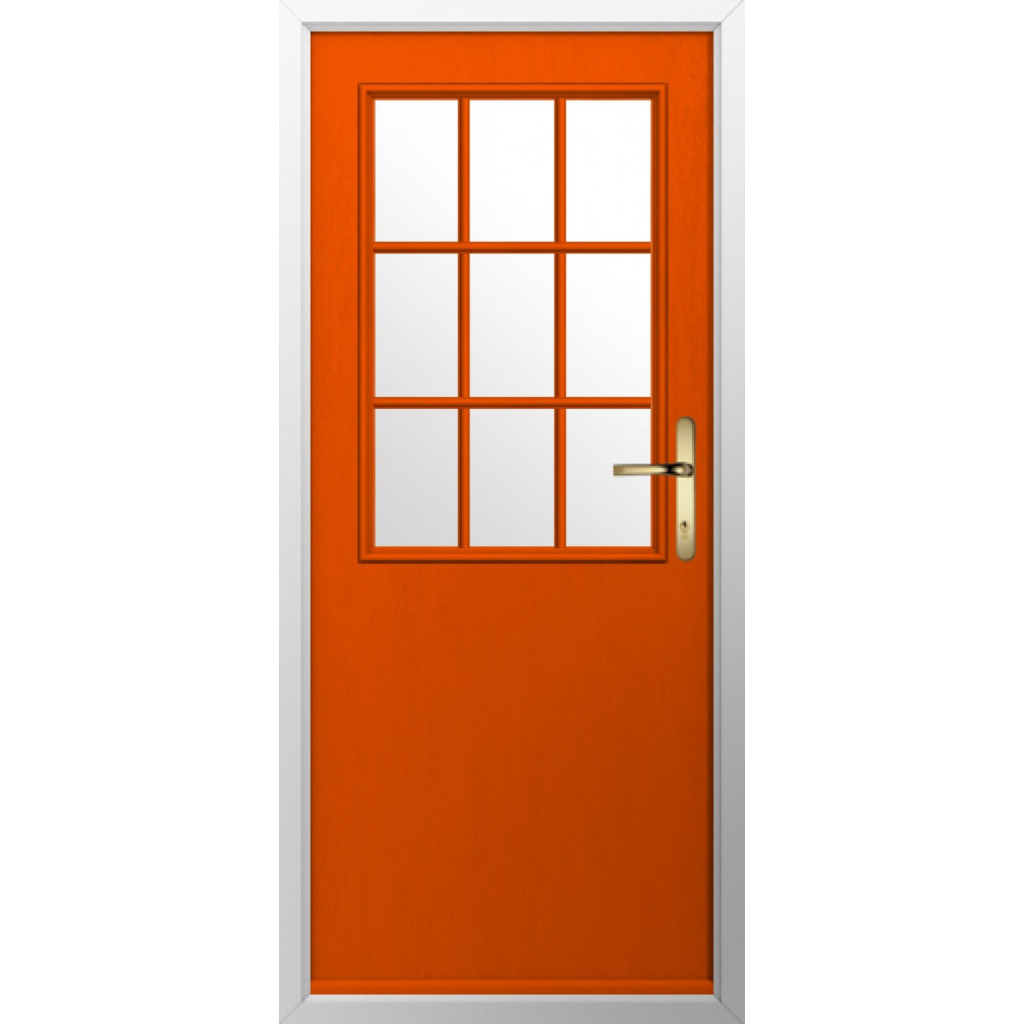 Solidor Flint Beeston GB Composite Traditional Door In Tangerine Image