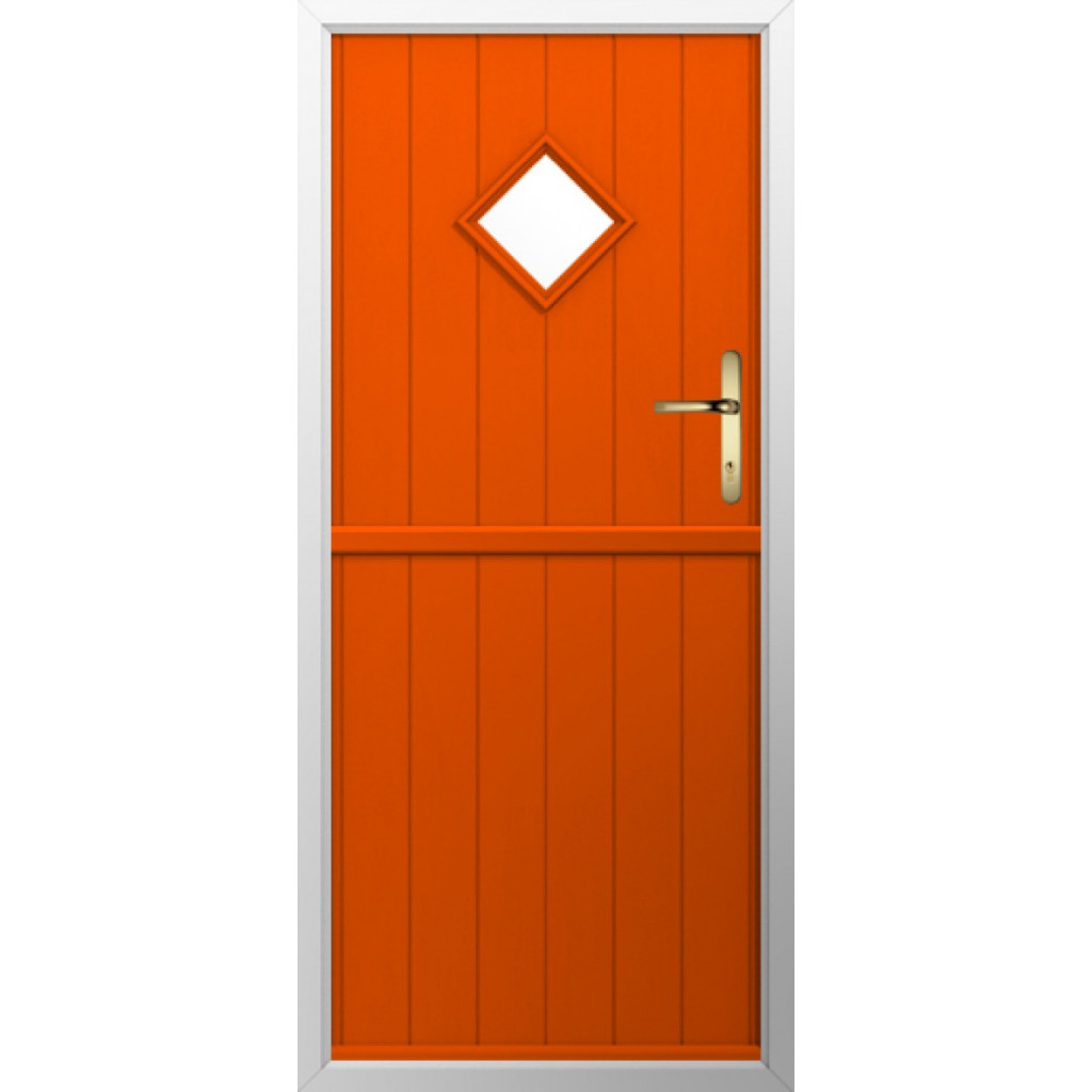 Solidor Flint 1 Composite Stable Door In Tangerine Image