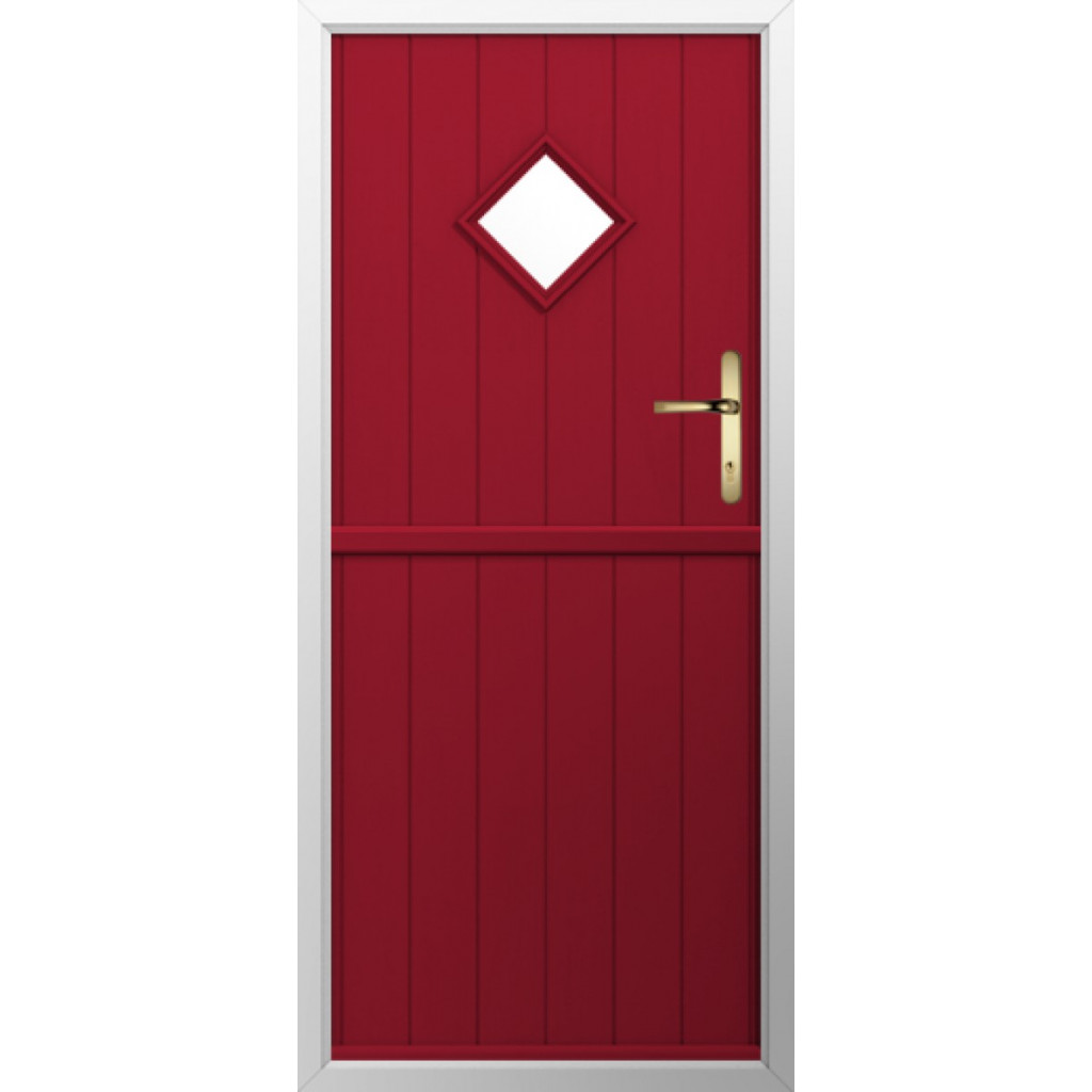 Solidor Flint 1 Composite Stable Door In Ruby Red Image