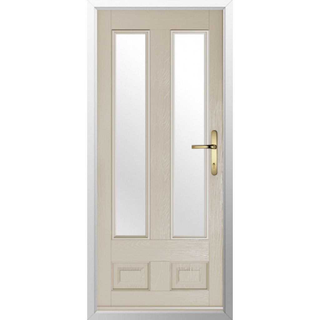 Solidor Edinburgh 2 Composite Traditional Door In Cream Image
