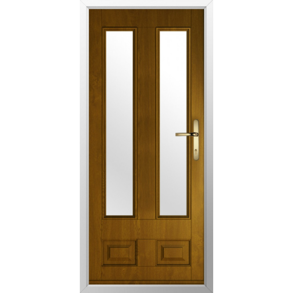 Solidor Edinburgh 2 Composite Traditional Door In Oak Image