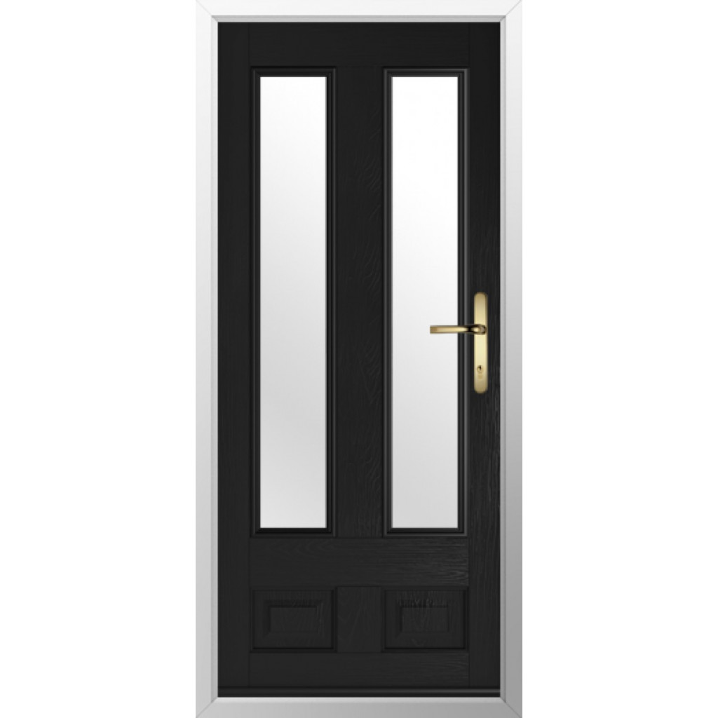 Solidor Edinburgh 2 Composite Traditional Door In Black Image