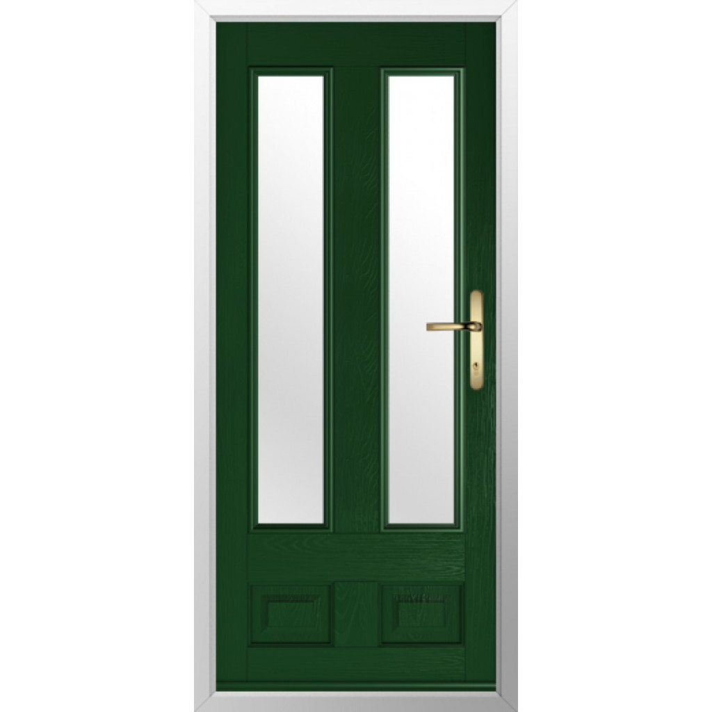 Solidor Edinburgh 2 Composite Traditional Door In Green Image