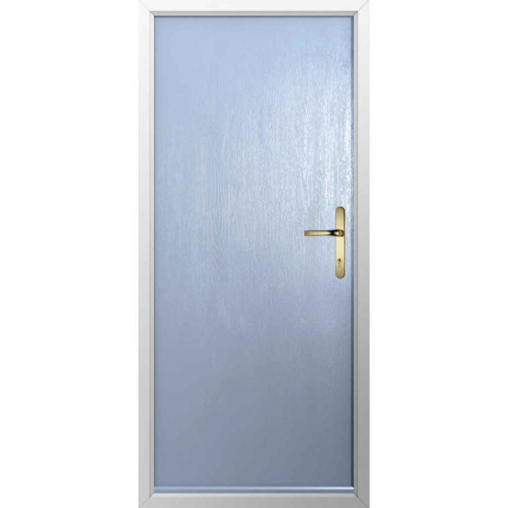 Solidor Thornbury Solid Composite Traditional Door In Duck Egg Blue Image