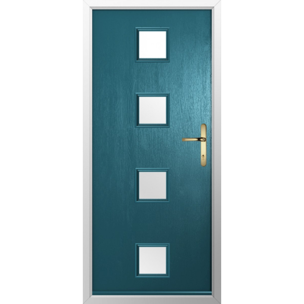 Solidor Parma Composite Contemporary Door In Peacock Blue Image