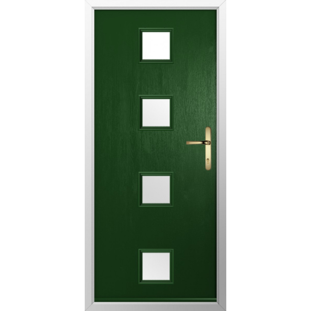 Solidor Parma Composite Contemporary Door In Green Image