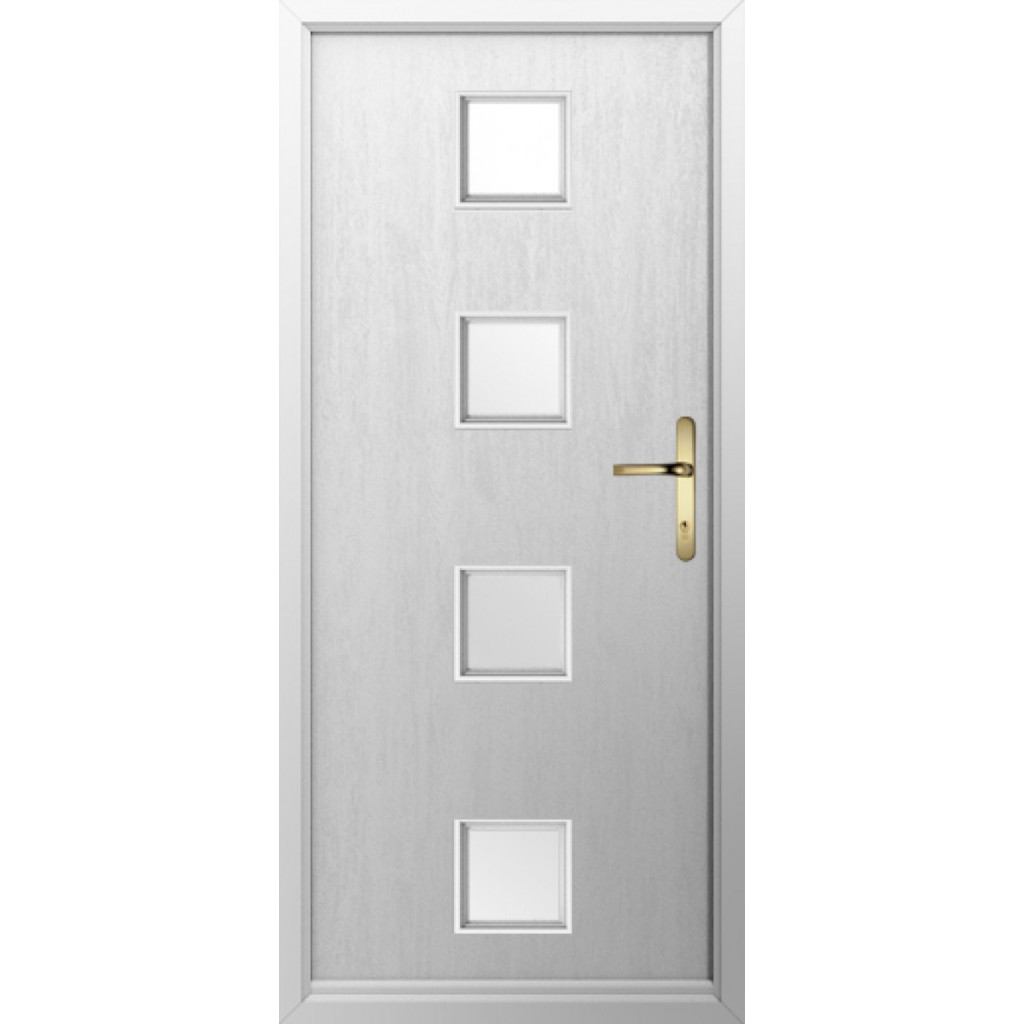 Solidor Parma Composite Contemporary Door In White Image