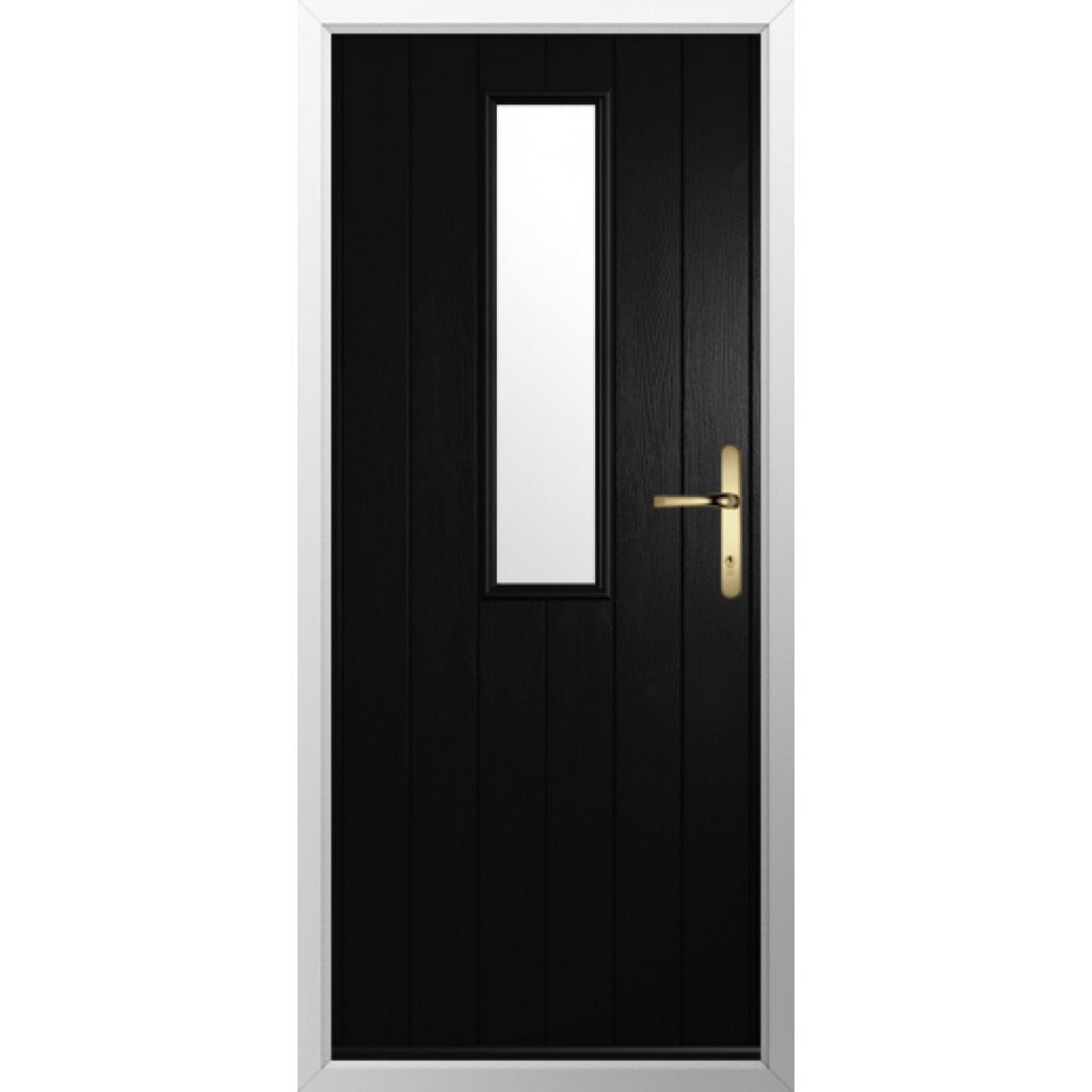 Solidor Turin Composite Contemporary Door In Black Image