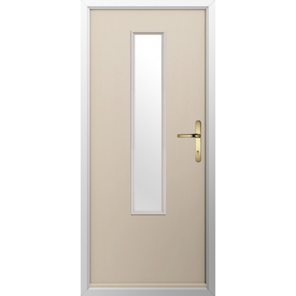 Solidor Monza Composite Contemporary Door In Cream Image