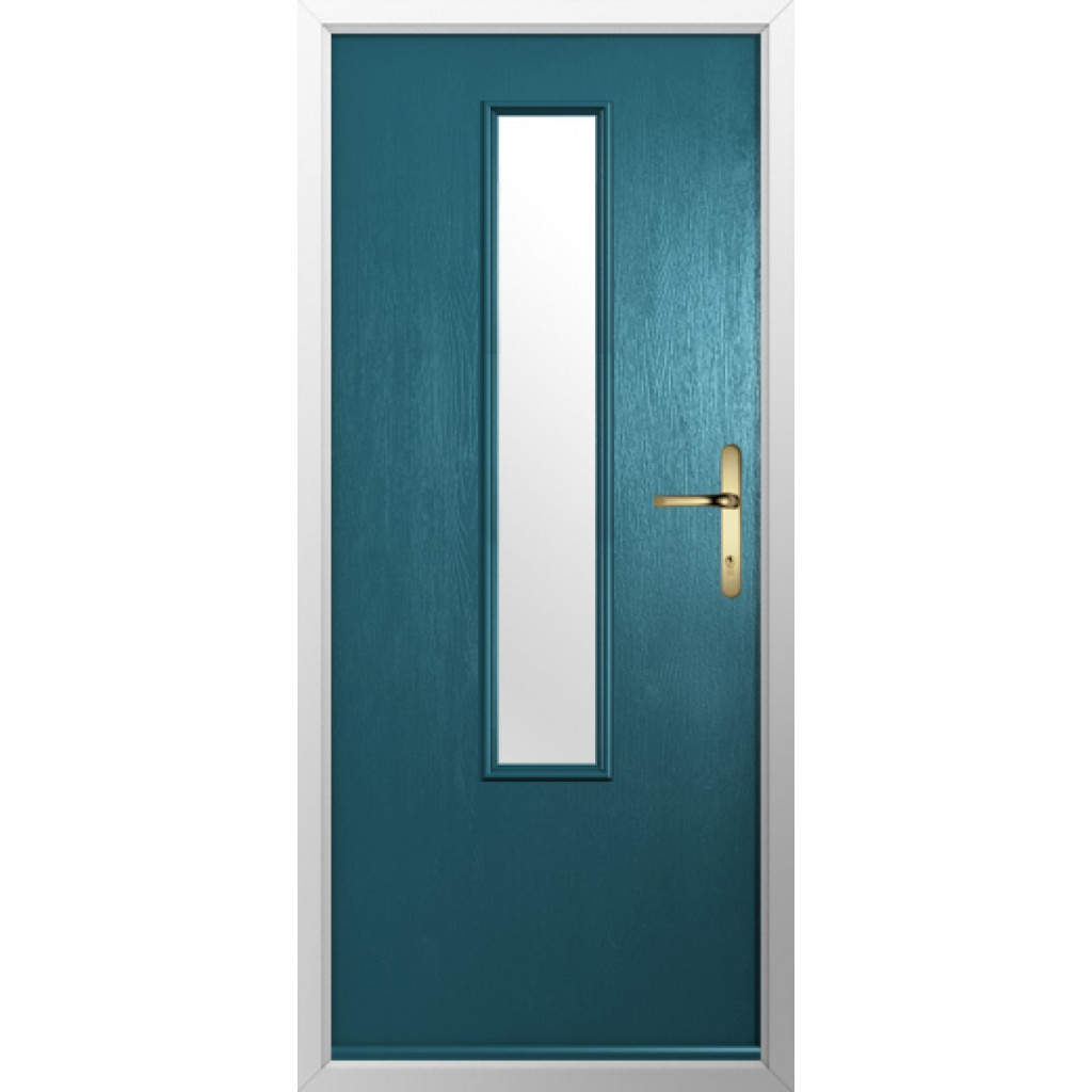 Solidor Monza Composite Contemporary Door In Peacock Blue Image