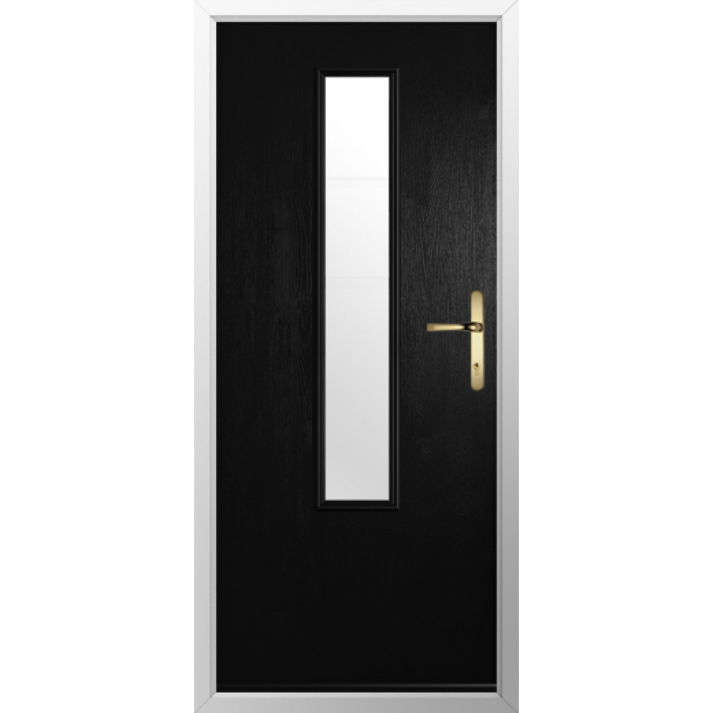 Solidor Monza Composite Contemporary Door In Black Image