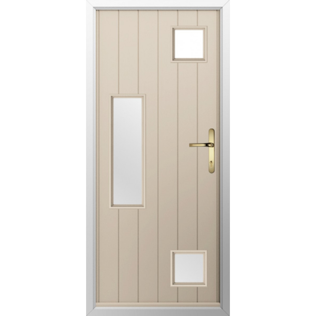 Solidor Messina Composite Contemporary Door In Cream Image