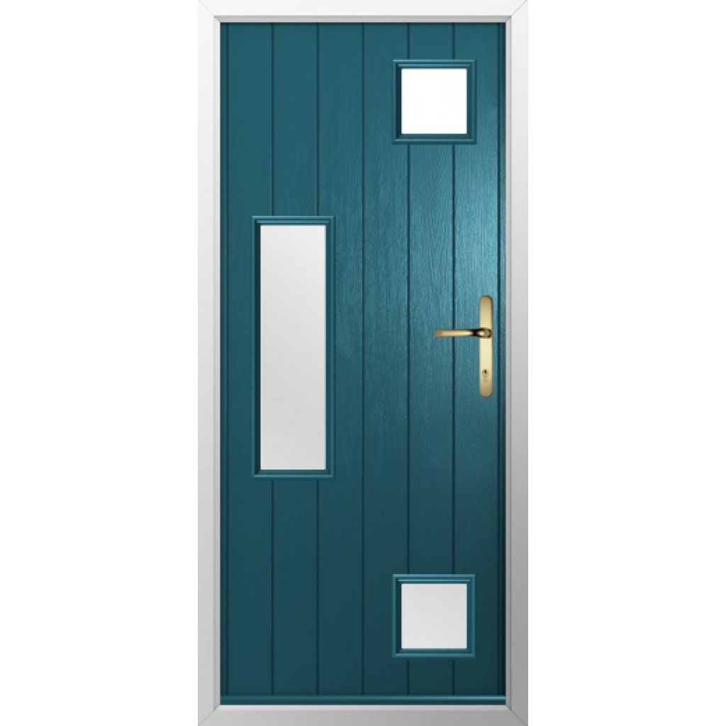Solidor Messina Composite Contemporary Door In Peacock Blue Image
