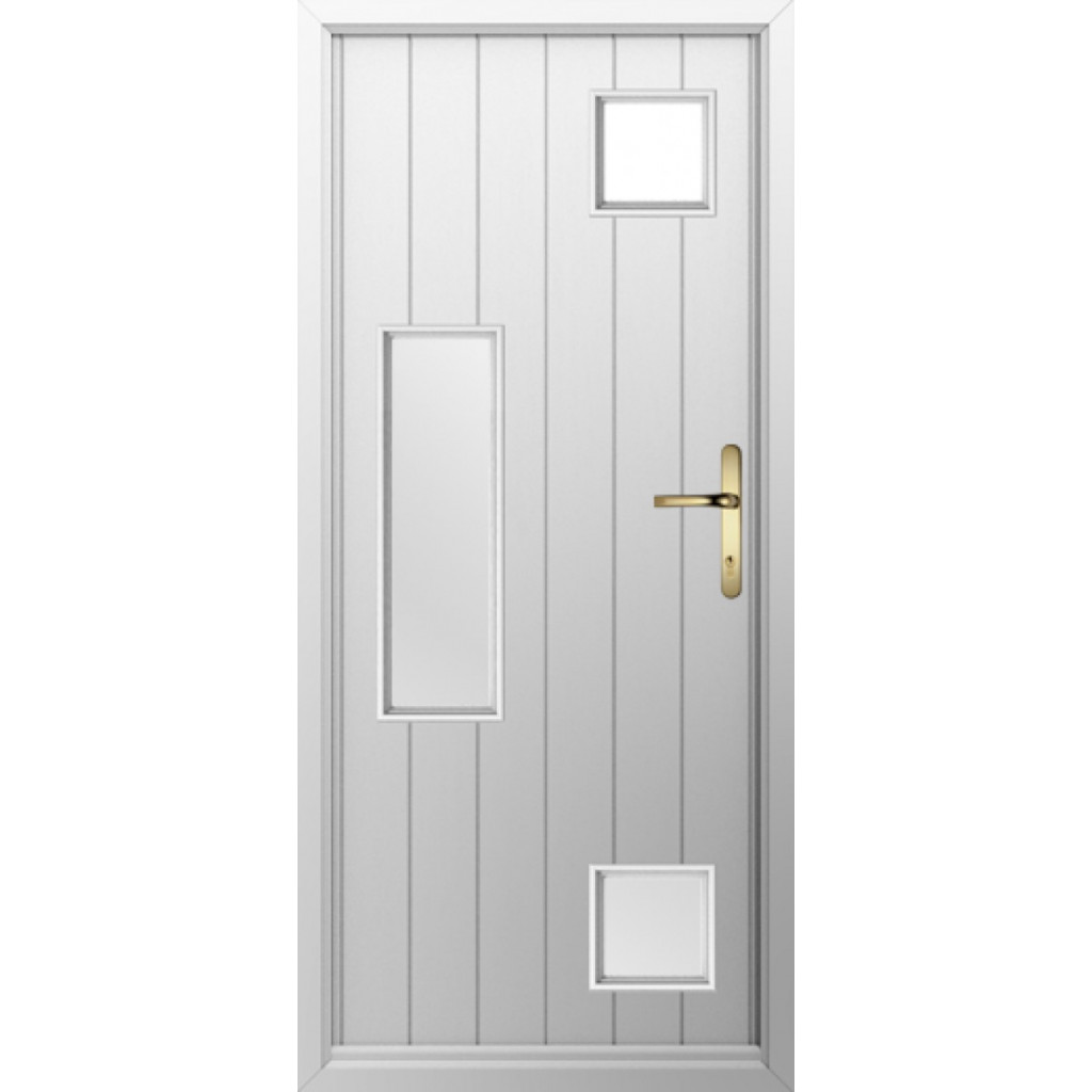Solidor Messina Composite Contemporary Door In Foiled White Image