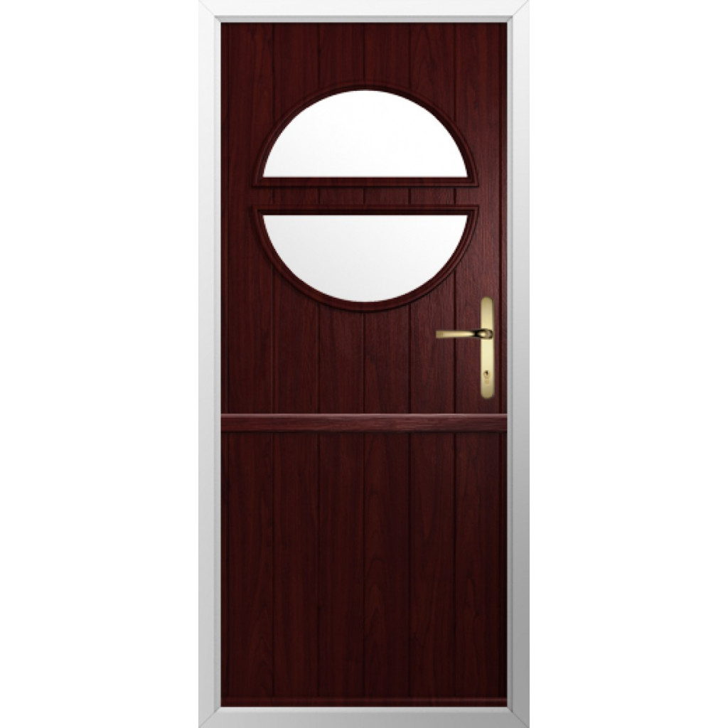 Solidor Pisa Composite Stable Door In Rosewood Image