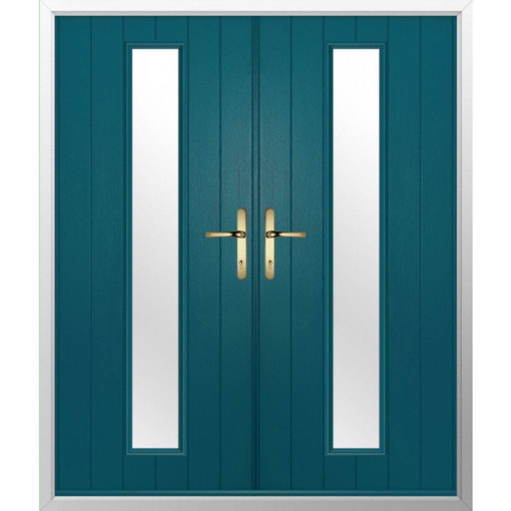Solidor Amalfi Composite French Door In Peacock Blue Image