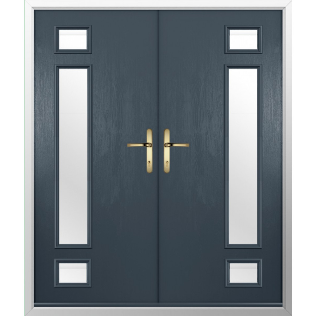 Solidor Rimini Composite French Door In Anthracite Grey Image