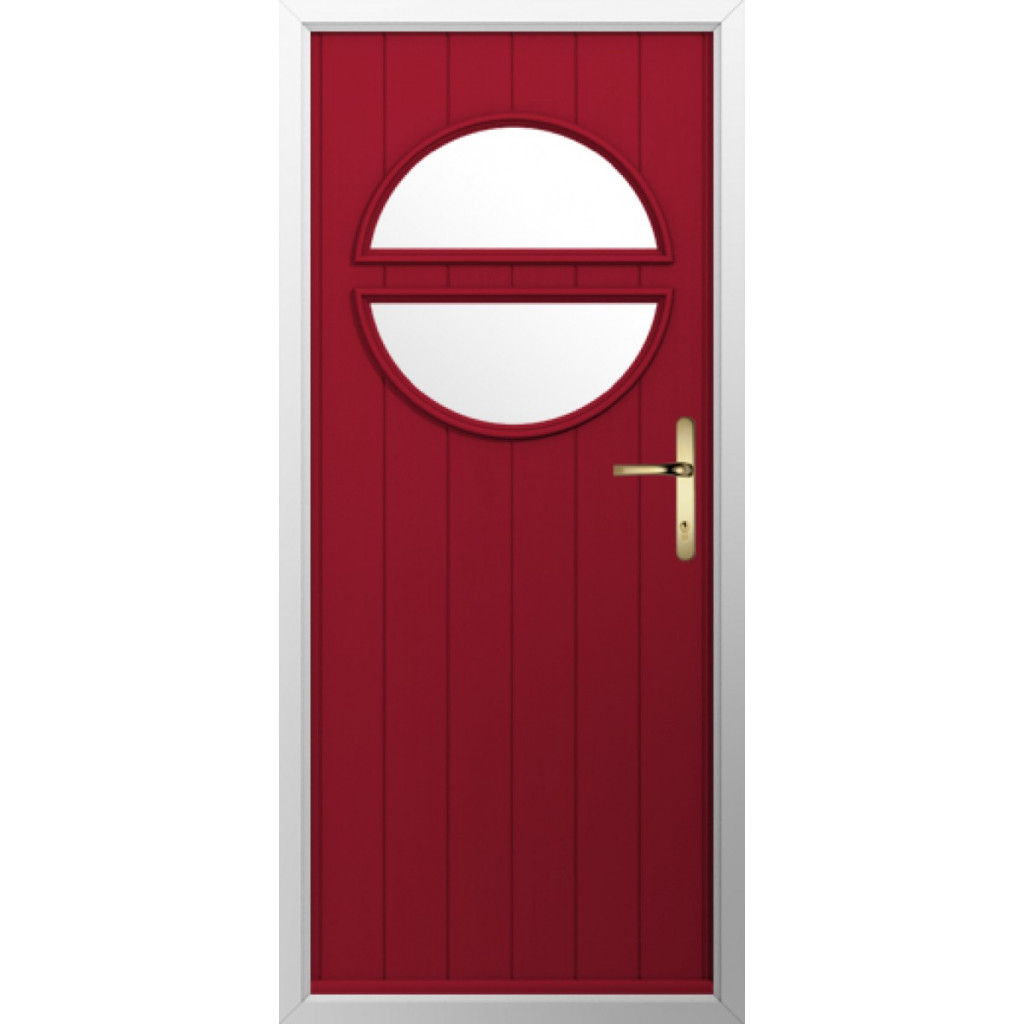 Solidor Pisa Composite Contemporary Door In Ruby Red Image