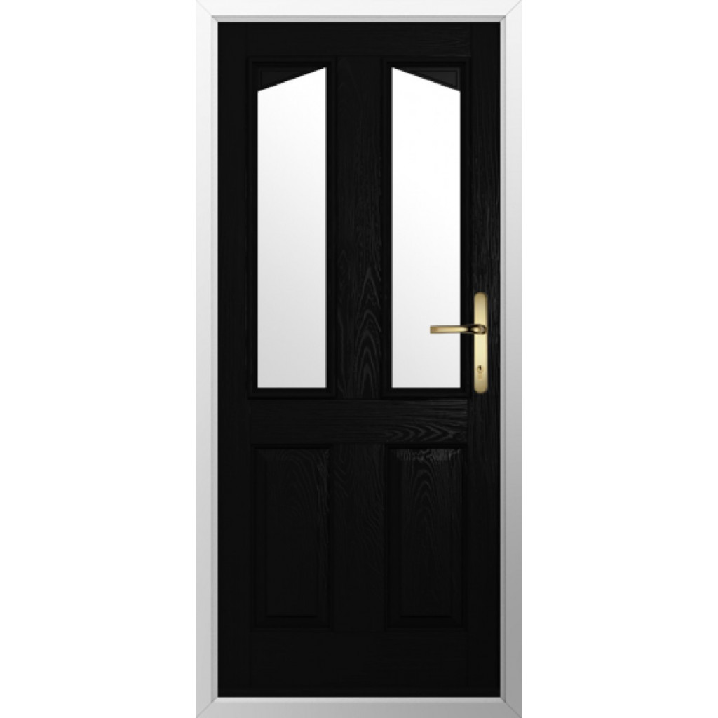 Solidor Harlech 2 Composite Traditional Door In Black Image