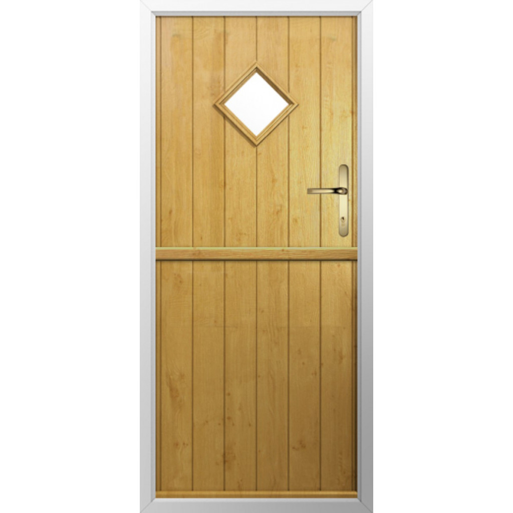 Solidor Flint 1 Composite Stable Door In Irish Oak Image