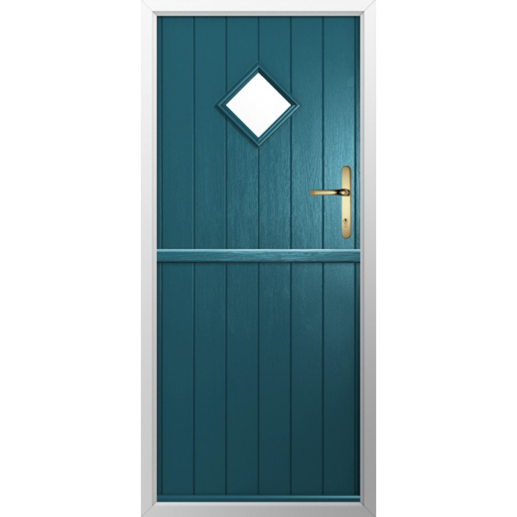 Solidor Flint 1 Composite Stable Door In Peacock Blue Image