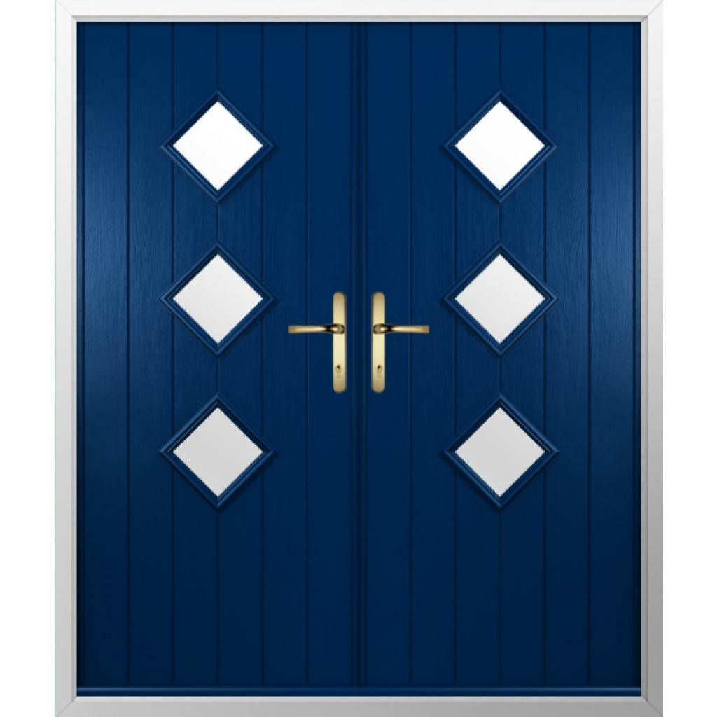 Solidor Roma Composite French Door In Blue Image