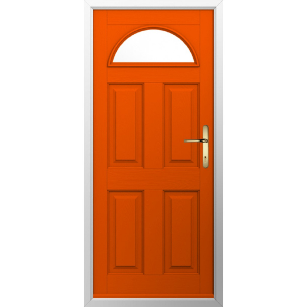 Solidor Conway 1 Composite Traditional Door In Tangerine Image