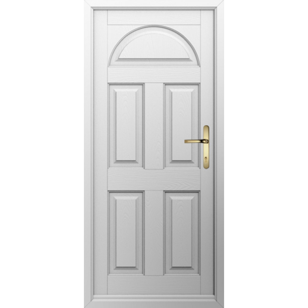 Solidor Conway Solid Composite Traditional Door In White Image