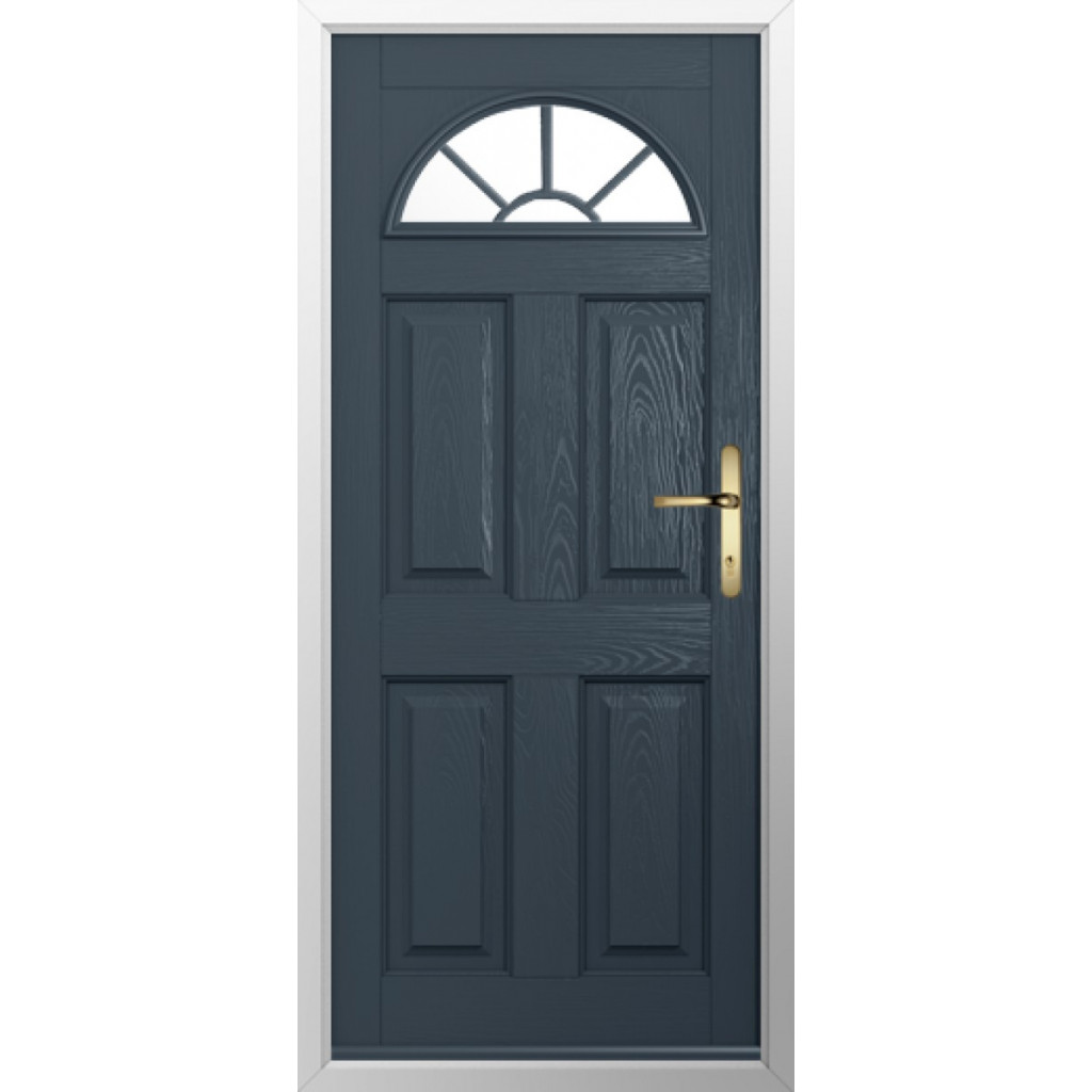 Solidor Conway 1 GB Composite Traditional Door In Anthracite Grey Image