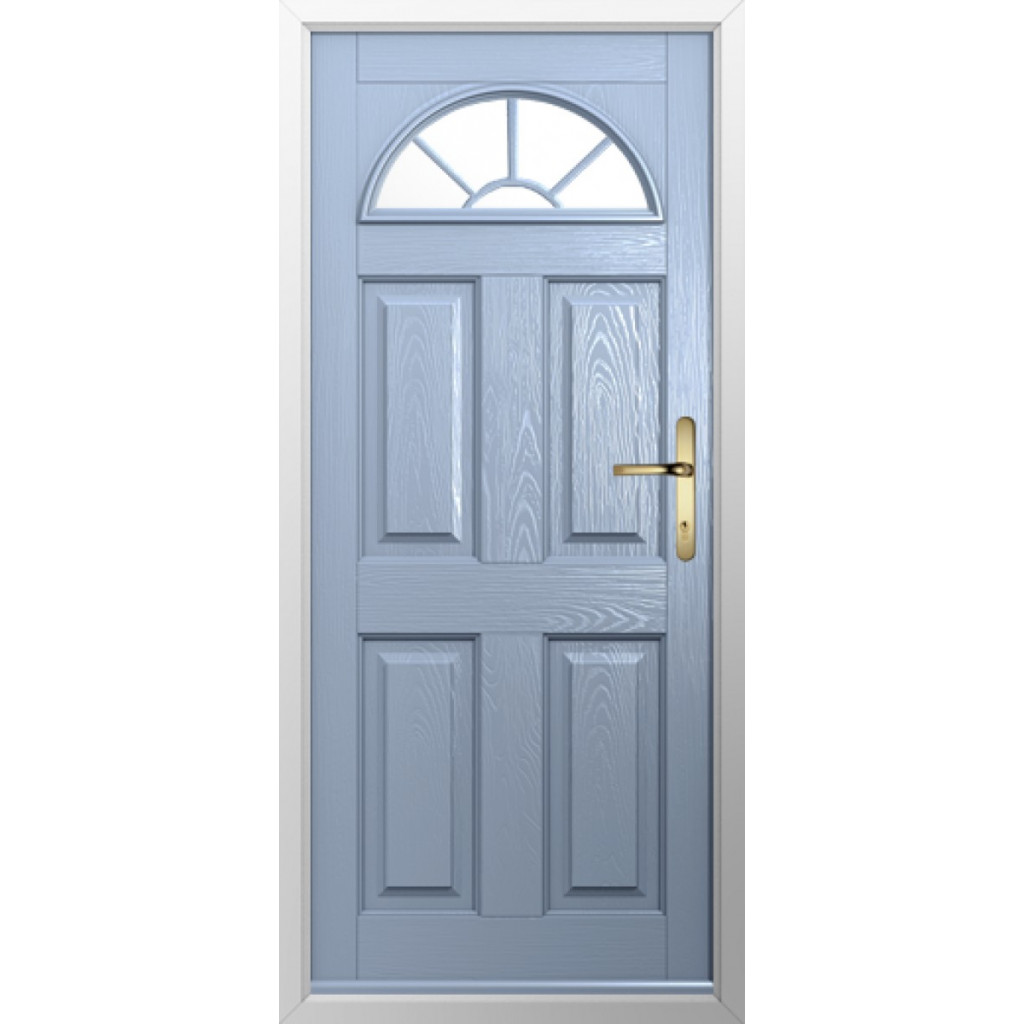 Solidor Conway 1 GB Composite Traditional Door In Duck Egg Blue Image