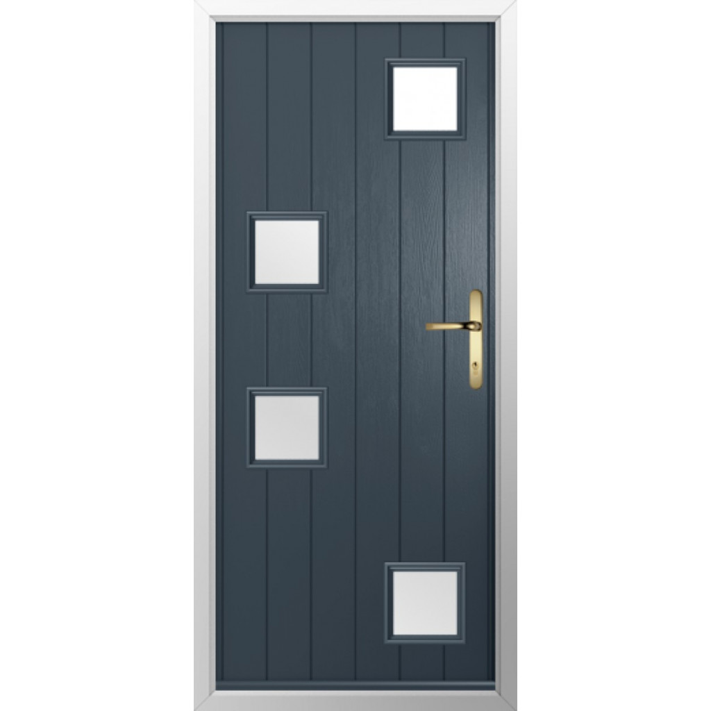 Solidor Modena Composite Contemporary Door In Anthracite Grey Image