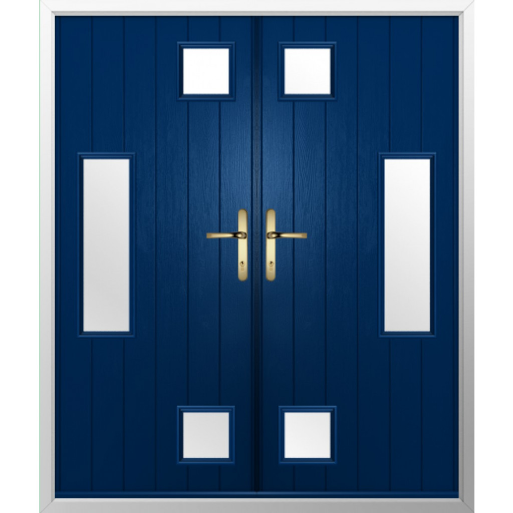 Solidor Messina Composite French Door In Blue Image