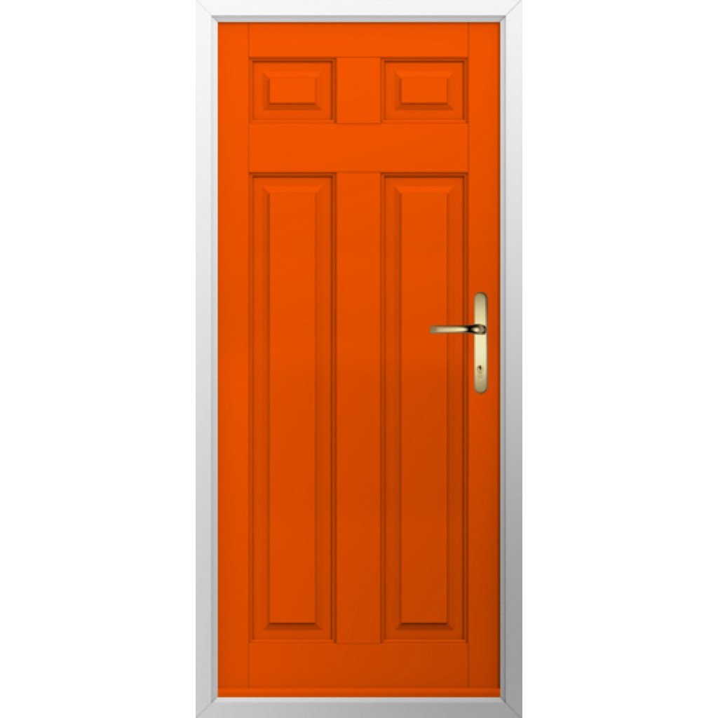 Solidor Berkley Solid Composite Traditional Door In Tangerine Image