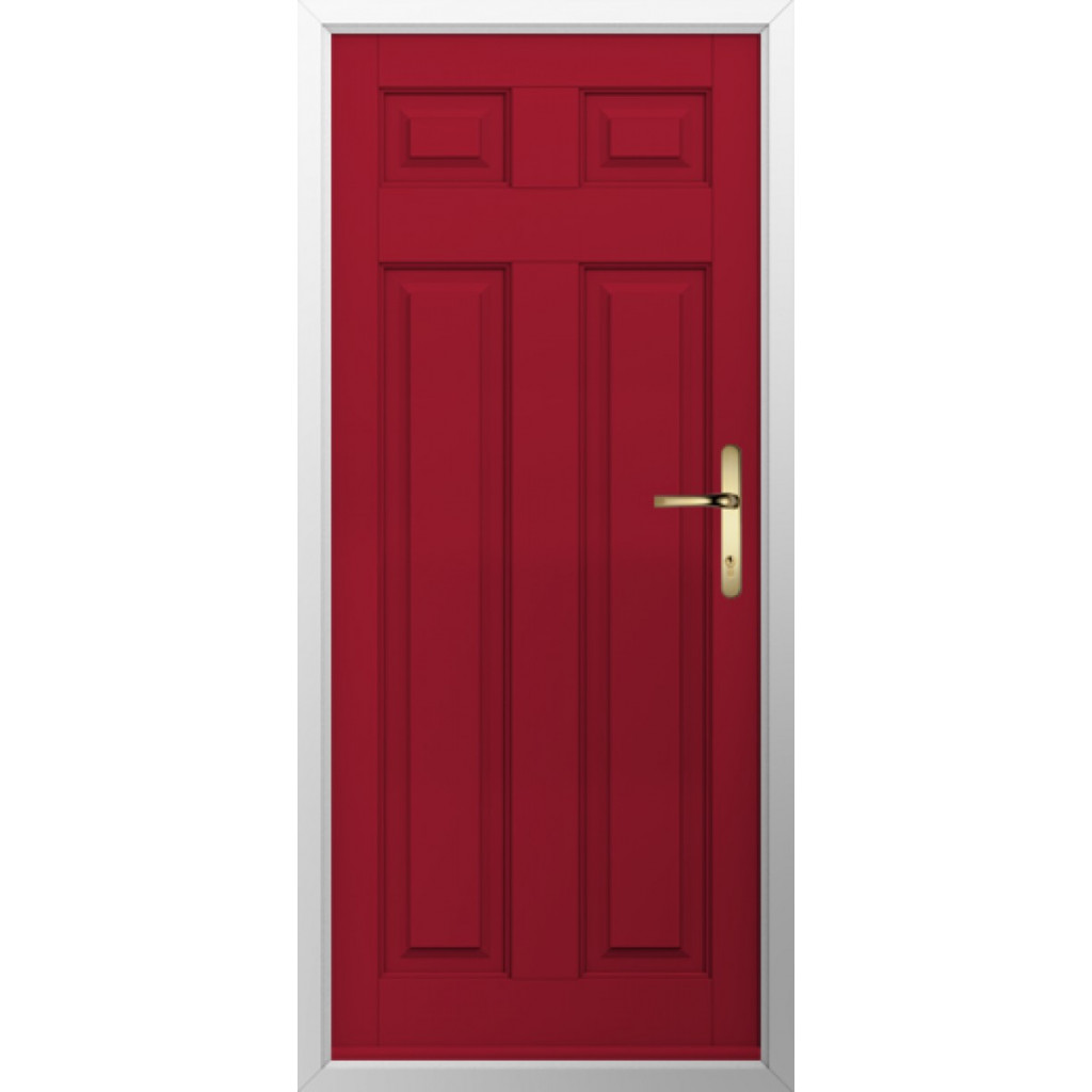 Solidor Berkley Solid Composite Traditional Door In Ruby Red Image