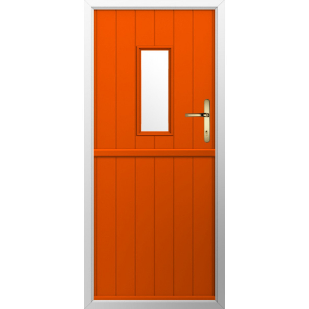 Solidor Flint 2 Composite Stable Door In Tangerine Image