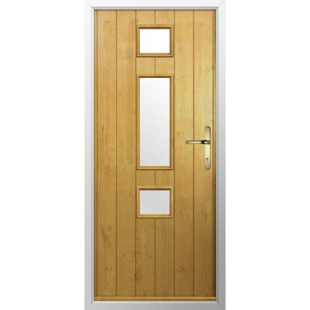 Solidor Genoa Composite Contemporary Door In Irish Oak Image